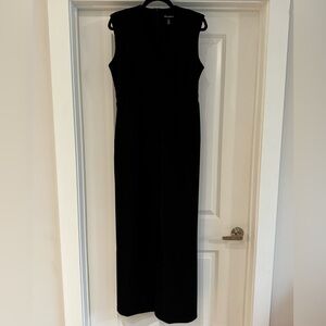 Nina Leonard Black Sleeveless Jumpsuit